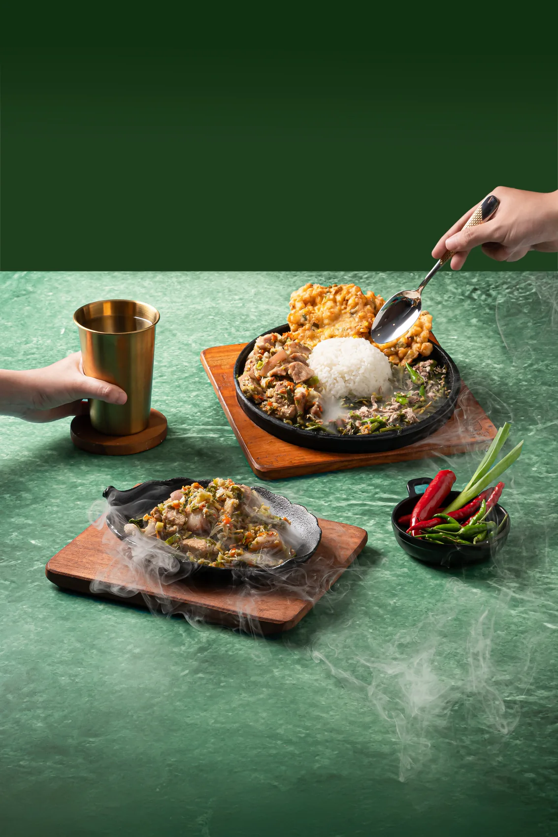 Manado Hot Plate food photography, food styling composition